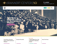 Tablet Screenshot of krannertcenter.com